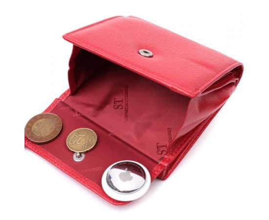 Купить Женское удобное портмоне из натуральной кожи ST Leather 22723 Красный, фото , изображение 5, характеристики, отзывы