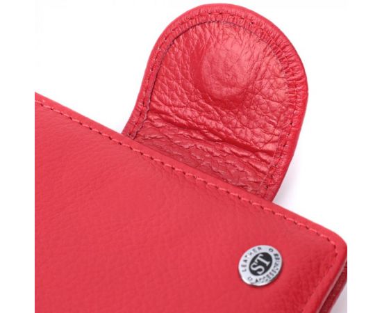 Купить Яркий кошелек для женщин с карманом для монет из натуральной кожи ST Leather 22726 Красный, фото , изображение 6, характеристики, отзывы