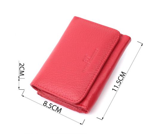 Купить Женское портмоне с монетницей из натуральной кожи ST Leather 22727 Красный, фото , изображение 3, характеристики, отзывы