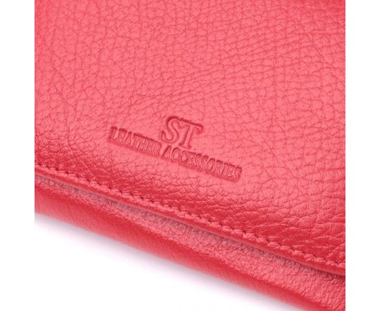 Купить Женское портмоне с монетницей из натуральной кожи ST Leather 22727 Красный, фото , изображение 5, характеристики, отзывы