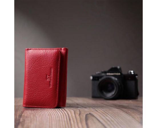 Купить Женское портмоне с монетницей из натуральной кожи ST Leather 22727 Красный, фото , изображение 10, характеристики, отзывы
