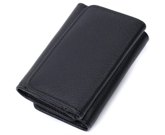 Купить Красивое женское портмоне с монетницей из натуральной кожи ST Leather 22728 Черный, фото , изображение 2, характеристики, отзывы