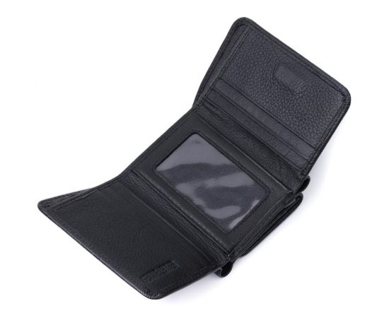 Купить Красивое женское портмоне с монетницей из натуральной кожи ST Leather 22728 Черный, фото , изображение 6, характеристики, отзывы