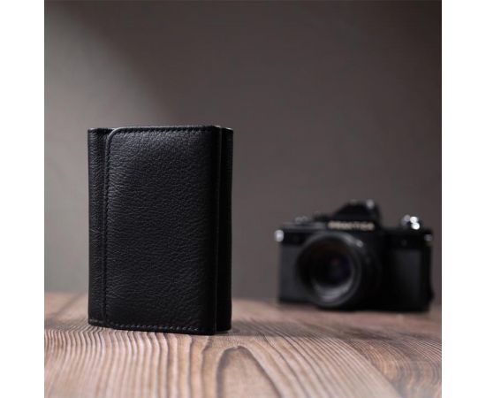 Купить Красивое женское портмоне с монетницей из натуральной кожи ST Leather 22728 Черный, фото , изображение 10, характеристики, отзывы