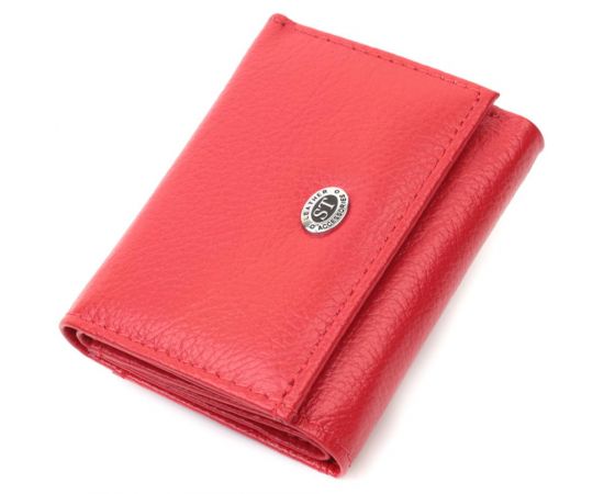 Купить Компактное женское портмоне с монетницей из натуральной кожи ST Leather 22729 Красный, фото , характеристики, отзывы