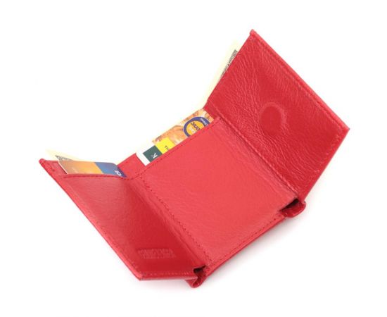Купить Компактное женское портмоне с монетницей из натуральной кожи ST Leather 22729 Красный, фото , изображение 7, характеристики, отзывы