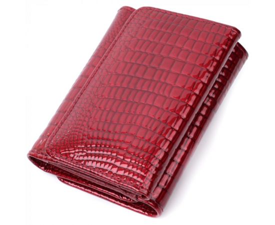 Купить Стильный женский фактурный кошелек из натуральной кожи ST Leather 22731 Красный, фото , изображение 2, характеристики, отзывы