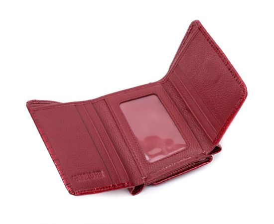 Купить Стильный женский фактурный кошелек из натуральной кожи ST Leather 22731 Красный, фото , изображение 7, характеристики, отзывы