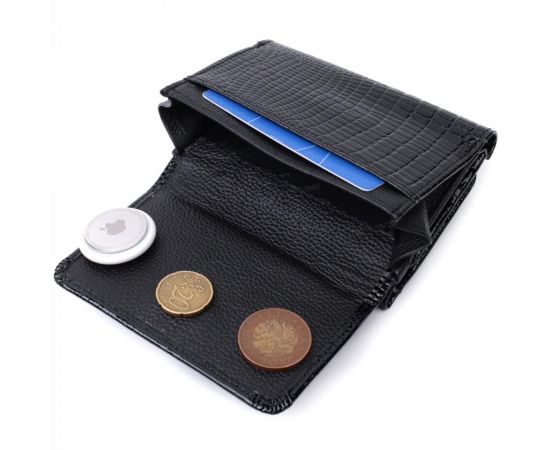 Купить Женский стильный кошелек из фактурной натуральной кожи ST Leather 22732 Черный, фото , изображение 8, характеристики, отзывы