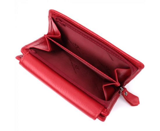 Купить Идеальный кошелек с монетницей из натуральной кожи ST Leather 22739 Красный, фото , изображение 8, характеристики, отзывы
