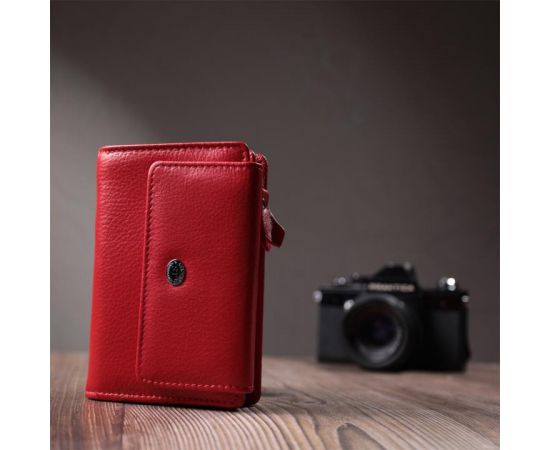 Купить Идеальный кошелек с монетницей из натуральной кожи ST Leather 22739 Красный, фото , изображение 9, характеристики, отзывы