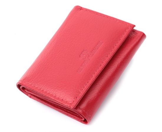 Купить Маленький удобный кошелек с монетницей из натуральной кожи ST Leather 22741 Красный, фото , характеристики, отзывы