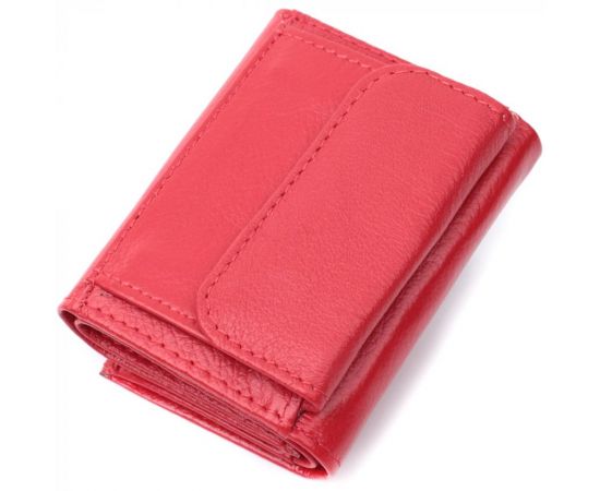 Купить Маленький удобный кошелек с монетницей из натуральной кожи ST Leather 22741 Красный, фото , изображение 2, характеристики, отзывы