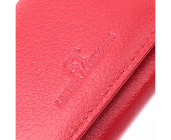 Купить Маленький удобный кошелек с монетницей из натуральной кожи ST Leather 22741 Красный, фото , изображение 5, характеристики, отзывы
