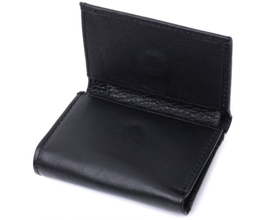 Купить Удобный компактный кошелек с монетницей из натуральной кожи ST Leather 22742 Черный, фото , изображение 6, характеристики, отзывы