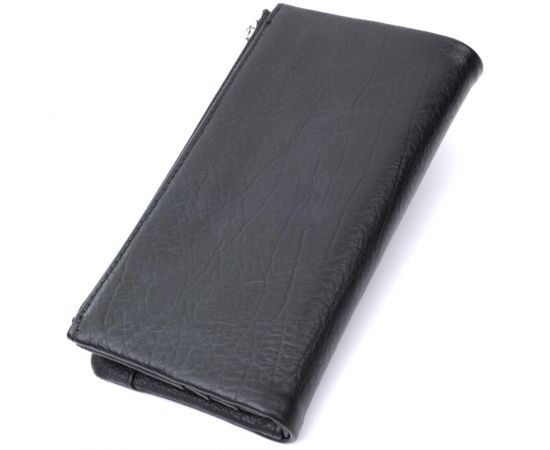 Купить Вертикальный бумажник унисекс из мягкой натуральной кожи ST Leather 22743 Черный, фото , изображение 2, характеристики, отзывы