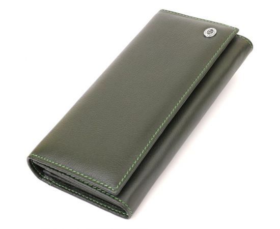 Купить Классический кошелек для женщин на магните ST Leather 22744 Зеленый, фото , характеристики, отзывы