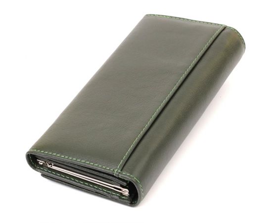 Купить Классический кошелек для женщин на магните ST Leather 22744 Зеленый, фото , изображение 2, характеристики, отзывы