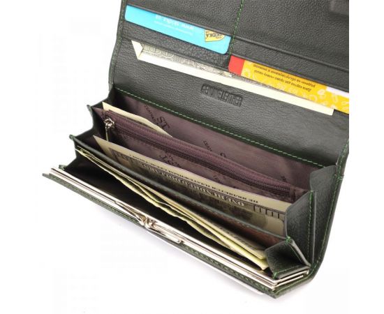 Купить Классический кошелек для женщин на магните ST Leather 22744 Зеленый, фото , изображение 6, характеристики, отзывы