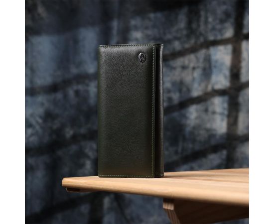 Купить Классический кошелек для женщин на магните ST Leather 22744 Зеленый, фото , изображение 8, характеристики, отзывы