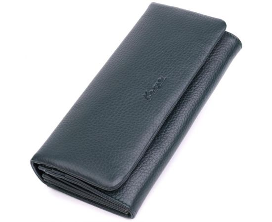 Купить Горизонтальный женский кошелек из натуральной кожи KARYA 22852 Зеленый, фото , характеристики, отзывы