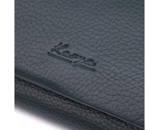 Купить Горизонтальный женский кошелек из натуральной кожи KARYA 22852 Зеленый, фото , изображение 5, характеристики, отзывы