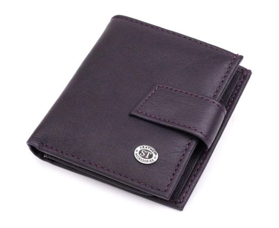 Купить Компактный женский кошелек из натуральной кожи ST Leather 22855 Коричневый, фото , характеристики, отзывы