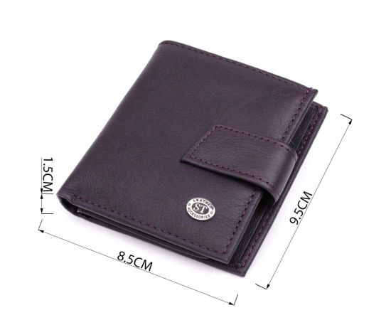Купить Компактный женский кошелек из натуральной кожи ST Leather 22855 Коричневый, фото , изображение 3, характеристики, отзывы
