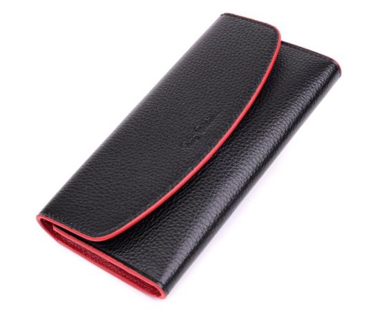 Купить Женский кошелек с треугольным клапаном из натуральной кожи Tony Bellucci 22860 Черный, фото , характеристики, отзывы