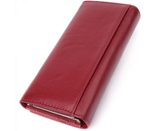 Купить Элегантный кошелек у два сложения из натуральной кожи ST Leather 23065 Бордовый, фото , изображение 2, характеристики, отзывы