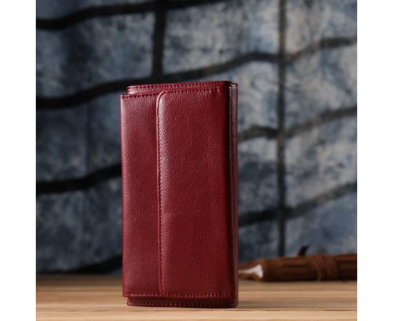 Купить Женский кошелек с карманом для телефона из натуральной кожи ST Leather 23069 Бордовый, фото , изображение 12, характеристики, отзывы