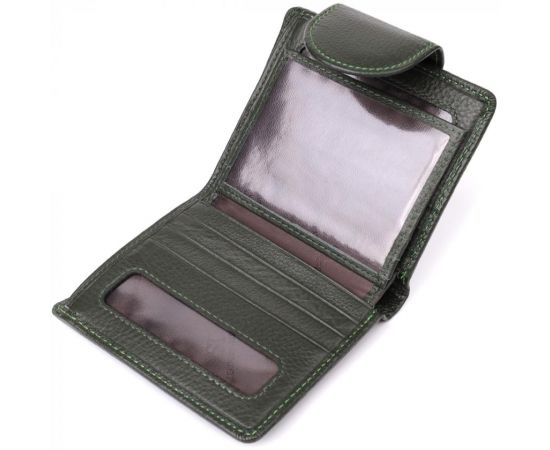 Купить Вертикальный женский кошелек из натуральной кожи ST Leather 23070 Зеленый, фото , изображение 6, характеристики, отзывы