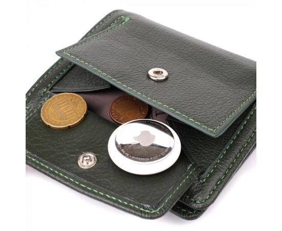 Купить Вертикальный женский кошелек из натуральной кожи ST Leather 23070 Зеленый, фото , изображение 8, характеристики, отзывы