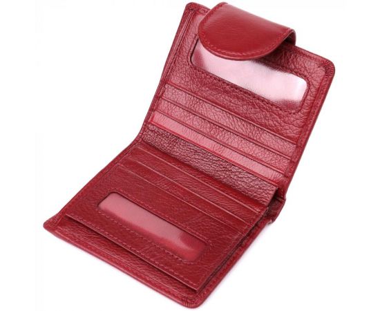 Купить Женский кошелек вертикального формата из натуральной кожи ST Leather 23071 Бордовый, фото , изображение 6, характеристики, отзывы