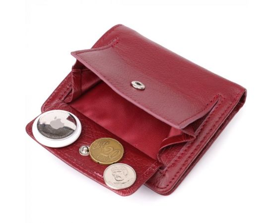 Купить Женский кошелек вертикального формата из натуральной кожи ST Leather 23071 Бордовый, фото , изображение 7, характеристики, отзывы