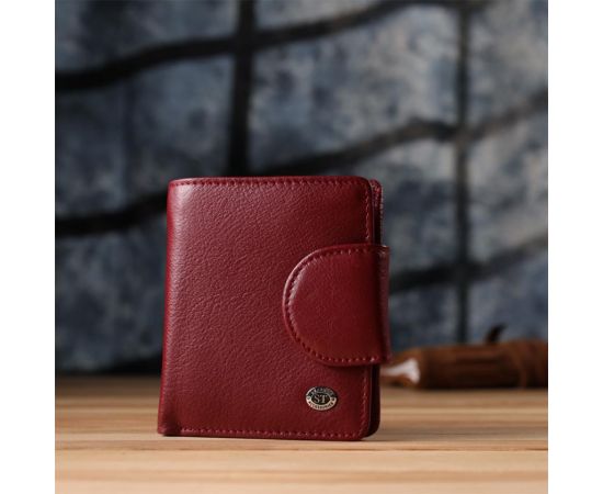 Купить Женский кошелек вертикального формата из натуральной кожи ST Leather 23071 Бордовый, фото , изображение 8, характеристики, отзывы
