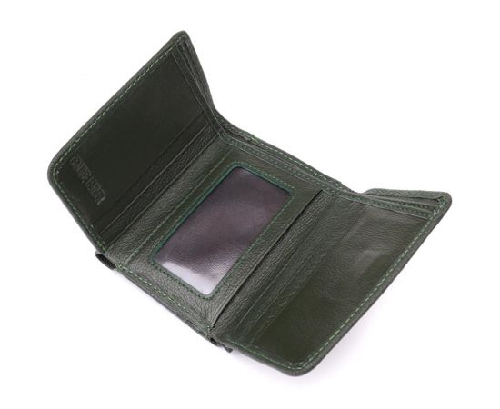 Купить Женский кошелек компактного размера из натуральной кожи ST Leather 23072 Зеленый, фото , изображение 7, характеристики, отзывы