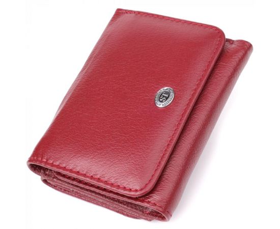 Купить Компактный женский кошелек из натуральной кожи ST Leather 23073 Бордовый, фото , характеристики, отзывы