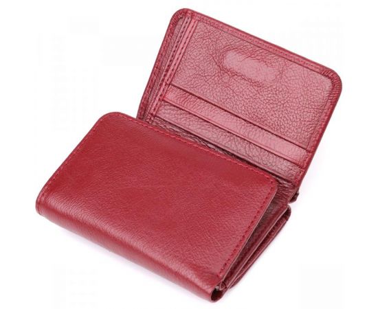 Купить Компактный женский кошелек из натуральной кожи ST Leather 23073 Бордовый, фото , изображение 5, характеристики, отзывы