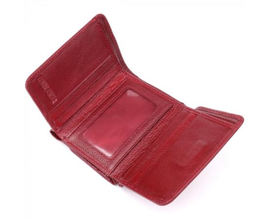 Купить Компактный женский кошелек из натуральной кожи ST Leather 23073 Бордовый, фото , изображение 6, характеристики, отзывы