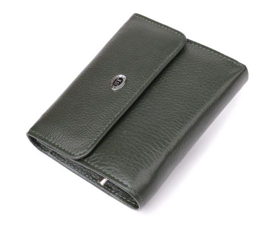 Купить Женский кошелек среднего размера из натуральной кожи ST Leather 23074 Зеленый, фото , характеристики, отзывы