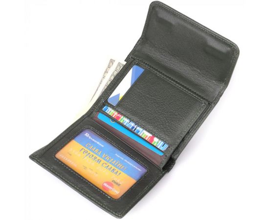 Купить Женский кошелек среднего размера из натуральной кожи ST Leather 23074 Зеленый, фото , изображение 6, характеристики, отзывы