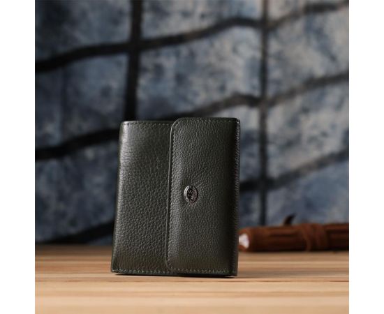 Купить Женский кошелек среднего размера из натуральной кожи ST Leather 23074 Зеленый, фото , изображение 9, характеристики, отзывы