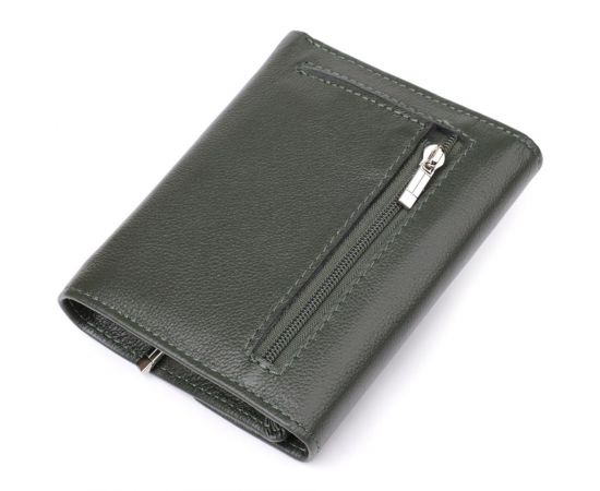 Купить Стильный кошелек среднего размера из натуральной кожи ST Leather 23075 Зеленый, фото , изображение 2, характеристики, отзывы