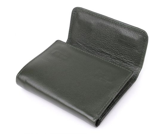 Купить Стильный кошелек среднего размера из натуральной кожи ST Leather 23075 Зеленый, фото , изображение 5, характеристики, отзывы