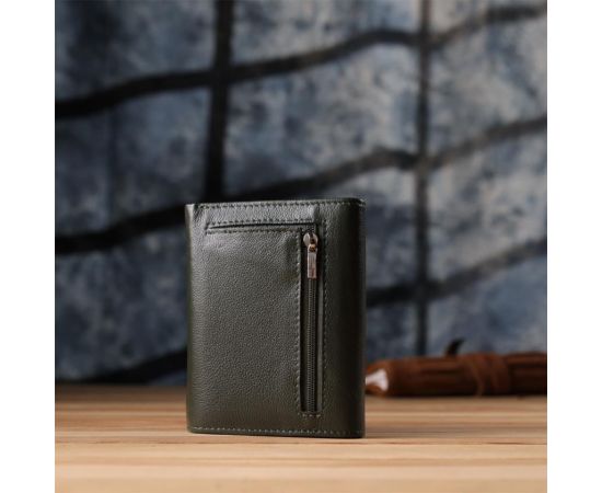 Купить Стильный кошелек среднего размера из натуральной кожи ST Leather 23075 Зеленый, фото , изображение 10, характеристики, отзывы