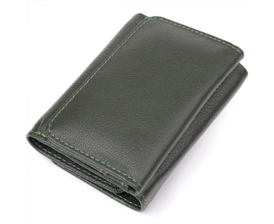 Купить Маленький кошелек удобного формата из натуральной кожи ST Leather 23076 Зеленый, фото , изображение 2, характеристики, отзывы