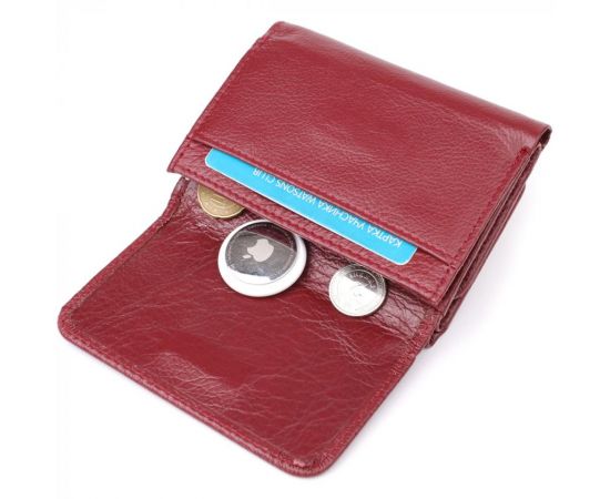Купить Компактный кошелек удобного формата из натуральной кожи ST Leather 23077 Бордовый, фото , изображение 8, характеристики, отзывы