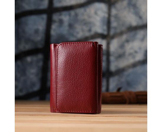 Купить Компактный кошелек удобного формата из натуральной кожи ST Leather 23077 Бордовый, фото , изображение 10, характеристики, отзывы