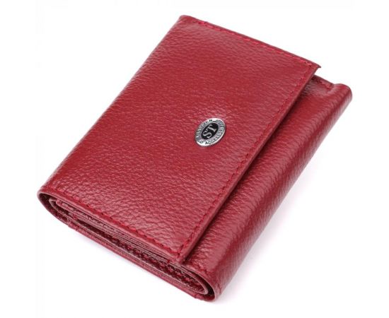 Купить Миниатюрный женский кошелек из натуральной кожи ST Leather 23082 Бордовый, фото , характеристики, отзывы